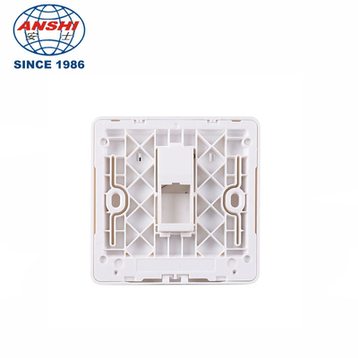 ANSHI RJ45 86x86mm Single Hole Panel Telecommunication Face Plate