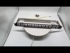 Red de alta densidad, 1U 48 puertos de capacidad RJ45 panel de descarga de parches