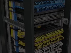 Talla de gestión de cable de tipo de canal 24 puertos Administrador de cable para el rack/armario del centro de datos