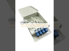 ANSHI 4 núcleos de escritorio interior de fibra óptica terminal de la caja con SC/UPC adaptador para FTTH