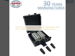 Bloque de terminal de distribución telefónica para exteriores de 10 pares en París con módulo STB no protector para cable telefónico de gran calibre