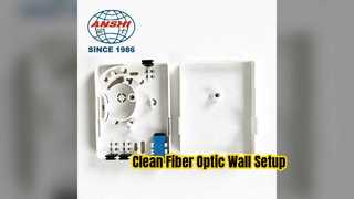 Enchufe de pared compacto de fibra óptica para una fácil configuración de FTTH en el hogar