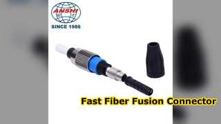 Solución de fusión de alta precisión con conector rápido de fibra óptica