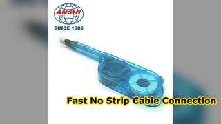 Conector de cable de cobre rápido de 10 pares sin herramienta para pelar