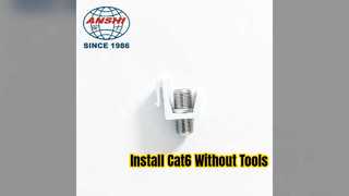 Easy Tool Free Cat6 Keystone Jack Installation