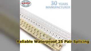 Solución de módulo de empalme relleno de gel impermeable de 25 pares