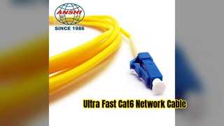 Conexión en red confiable del cable de conexión Ethernet Cat6 de alta velocidad