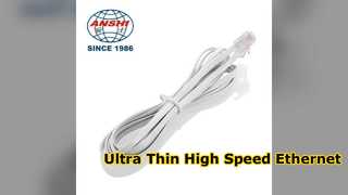 Solución LAN de alta velocidad con cable Ethernet Cat6 ultradelgado