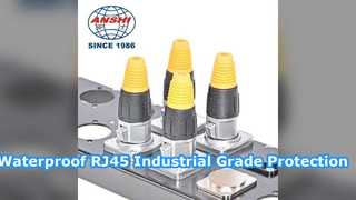 Solución impermeable del grado industrial del conector Ethernet RJ45