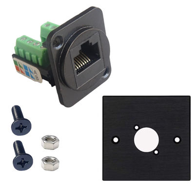 RJ45 D Type CAT6 UTP Keystone Jack Female Jack Panel Mount Telecommunications