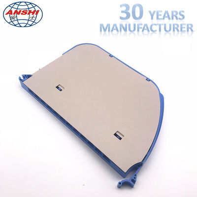 12 Core Flame Retardant 94V-0 Fiber Optic Splice Tray Rotary and Pivoting with Aluminum Cover for Distribution Box and Frame