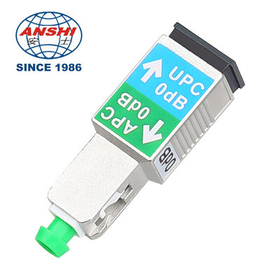High Performance 0dB Fiber Attenuator, SC/APC Male-SC/UPC Female Inline Plug, Single/Multimode 1310/1550nm
