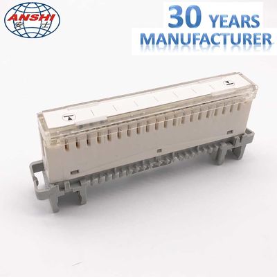 KRONE 237A 10 Pair Disconnection Module with Flame Retardant UL94-V0, Silver-plated Phosphor Bronze Contacts and Modular Design