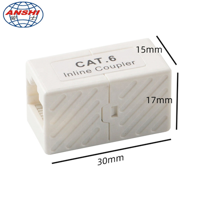 Small Cat5e Cat6 Utp Rj45 Inline Keystone Coupler