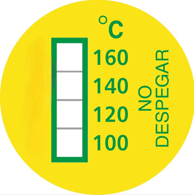 Etiquetas sensibles a altas temperaturas irreversibles de medición de temperatura personalizada 100-160C