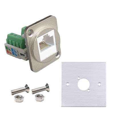RJ45 D Type CAT6 UTP Keystone Jack Female Jack Panel Mount Telecommunications
