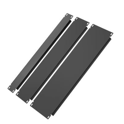 Cabinet negro 6U con blanco 1U 2U 3U 4U Panel ciego Servicio de telecomunicaciones