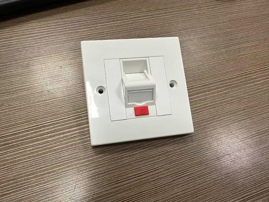 ANSHI LJ6C estilo británico Snap-In 1 puerto placa frontal RJ45 marco 86 * 86MM