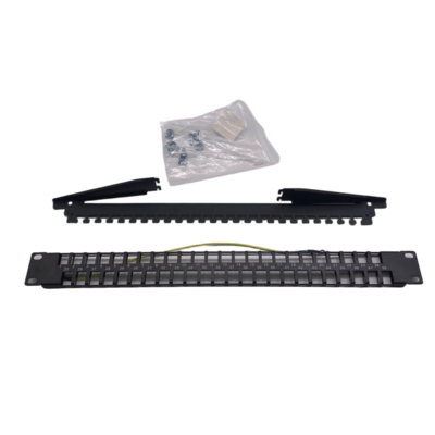 Panel de conexión modular de alta densidad en zigzag, 48xRJ45/u/s, sin equipar, 1U