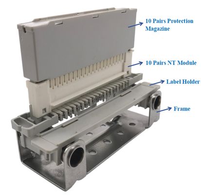 Tipo de corona 90 grados módulo NT 1 Conjunto, módulo NT, revista de protección, base del marco de montaje trasero