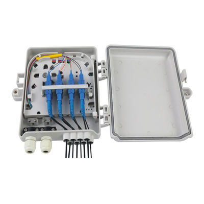 8 prenda impermeable de la base de la caja de distribución de la fibra del soporte de la pared del puerto 8 para la red de área local