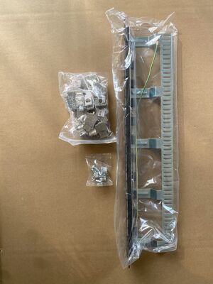 ANSHI 19 Inch 1U Height 24 Ports STP Shielded Rack Mount Patch Panel for Networking