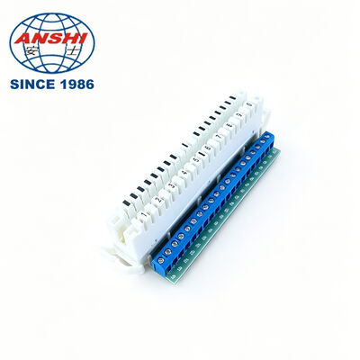 10 Pareja 20 Pol LSA-PLUS Módulo de terminal de PCB Conector telefónico XL-011L ABS de perfil trasero montaje Plugboard Telecom partes