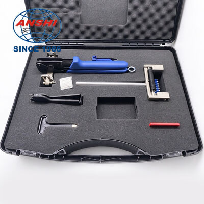 Kit de herramienta de punzonado de 10 pares, juego de herramientas manuales de terminación IDC para panel de conexión de telecomunicaciones, herramientas de terminación de cableado con peine, extractor y estuche de almacenamiento rígido